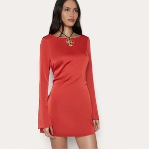 Lleo Satin Mini Dress